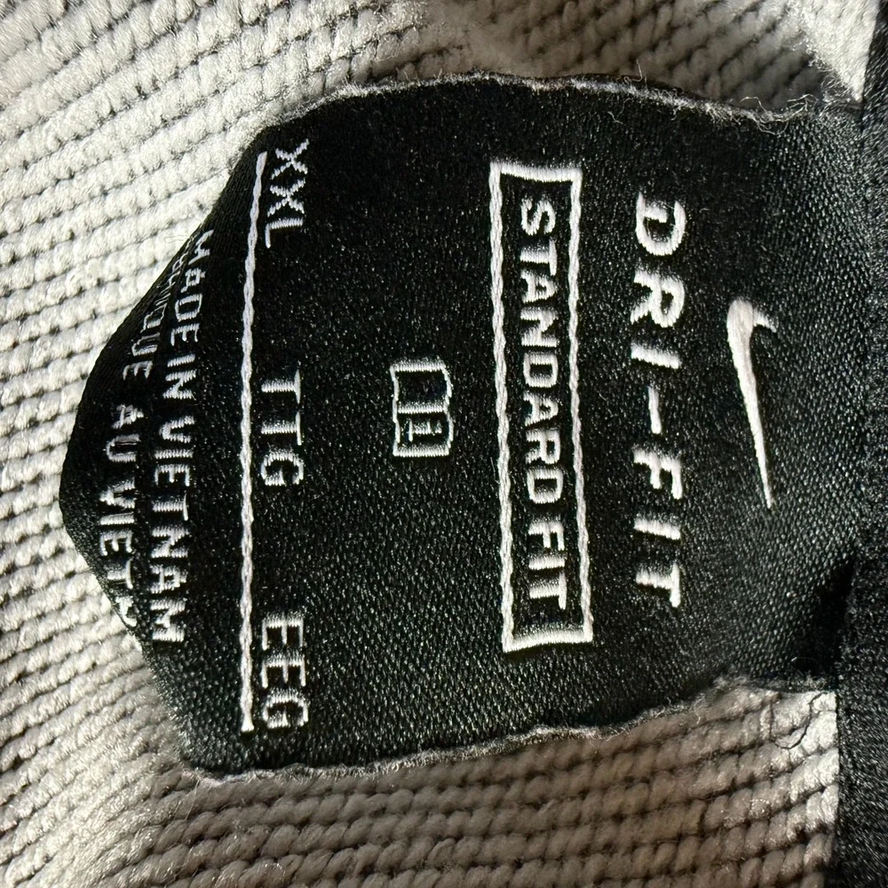 Nike Dri-Fit Full Zip Hoodie XXL‎ Standard Fit Gray Swoosh Sweatshirt